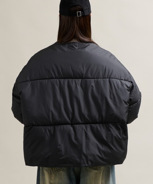 CALIFORNIA OUTFITTERS（カリフォルニア アウトフィッターズ）の「11C13 ノーカラー 中綿パテッドジャケット（ダウンジャケット/コート・メンズ・ブラック/グレー/ベージュ・FREE）」の5枚目の写真