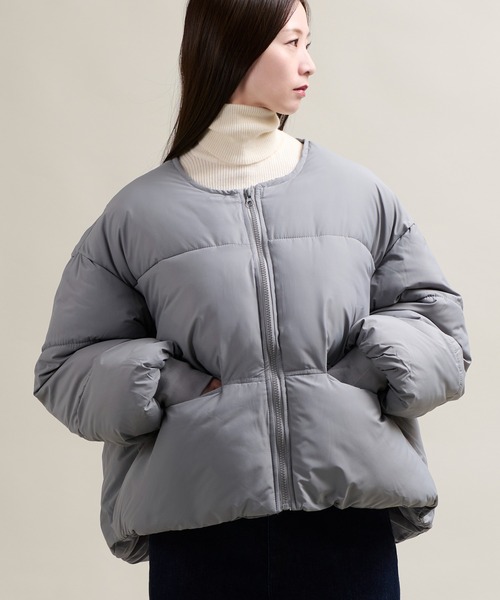 CALIFORNIA OUTFITTERS（カリフォルニア アウトフィッターズ）の「11C13 ノーカラー 中綿パテッドジャケット（ダウンジャケット/コート・メンズ・ブラック/グレー/ベージュ・FREE）」の19枚目の写真