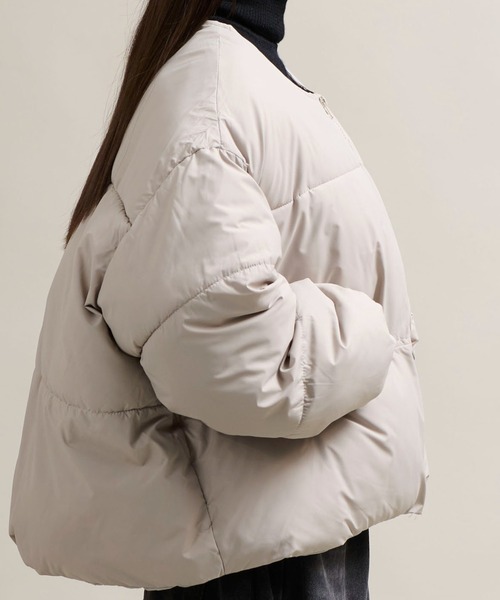 CALIFORNIA OUTFITTERS（カリフォルニア アウトフィッターズ）の「11C13 ノーカラー 中綿パテッドジャケット（ダウンジャケット/コート・メンズ・ブラック/グレー/ベージュ・FREE）」の20枚目の写真