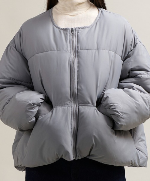 CALIFORNIA OUTFITTERS（カリフォルニア アウトフィッターズ）の「11C13 ノーカラー 中綿パテッドジャケット（ダウンジャケット/コート・メンズ・ブラック/グレー/ベージュ・FREE）」の16枚目の写真