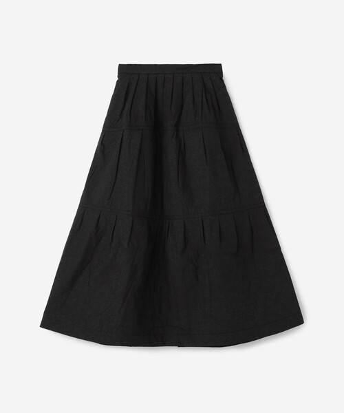 Bshop（ビショップ）の「eunoia | lパディング スカート WOMEN（スカート・レディース・クリーム/ブラック・S）」の2枚目の写真