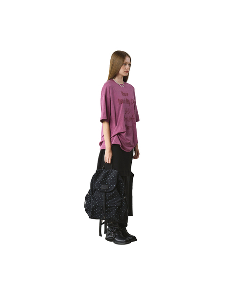 mur(ミュール)の「Fluffy String Backpack (star black)(バックパック/リュック・レディース・その他・FREE)」の3枚目の写真