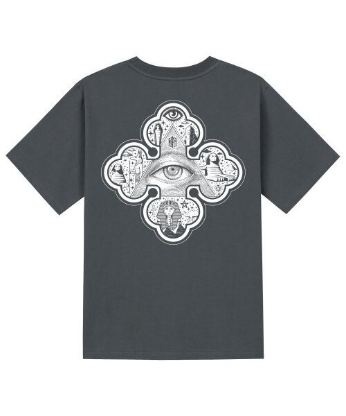 KAN6312(カン6312)の「KTG0124 ツタンカーメン 半袖Tシャツ - グレー(Tシャツ/カットソー・メンズ・その他・LARGE/MEDIUM/SMALL/X-LARGE)」の1枚目の写真