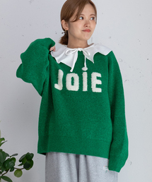 ロゴループジャガードニット