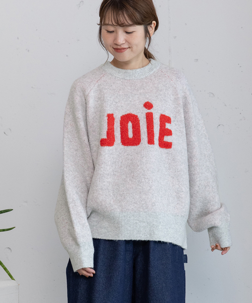 POU DOU DOU(プードゥドゥ)の「ロゴループジャガードニット(ニット/セーター・レディース・ネイビー/グレー/グリーン・M)」の22枚目の写真