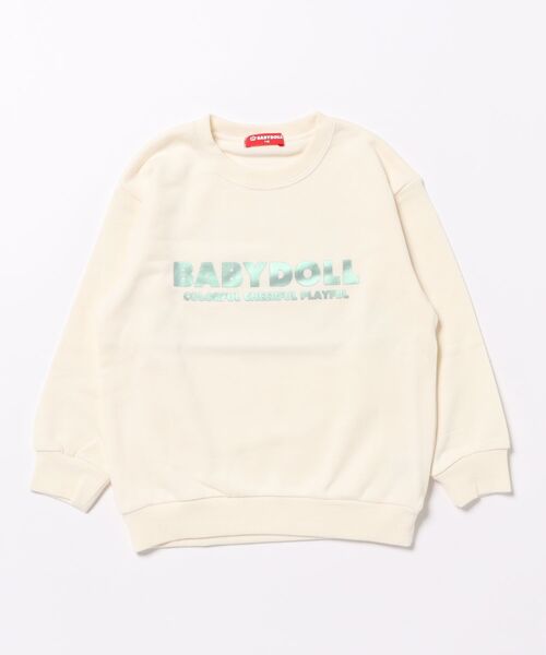 BABYDOLL(ベビードール)の「親子お揃い つながるトレーナー 1578K(スウェット・キッズ・ホワイト系1/ホワイト系2/ブラック系2/ブラック系1・80cm/90cm/100cm/110cm/120cm/130cm/150cm/140cm)」の14枚目の写真