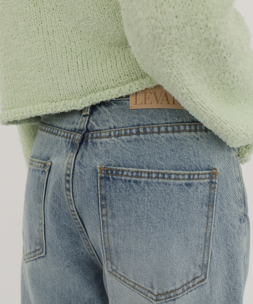 LEVAR(レバー)の「Relaxed Fit Denim - Light blue(デニムパンツ・レディース・ライトブルー・M-Long/S-Long/XS-Long/M-Short/S-Short/XS-Short)」の9枚目の写真