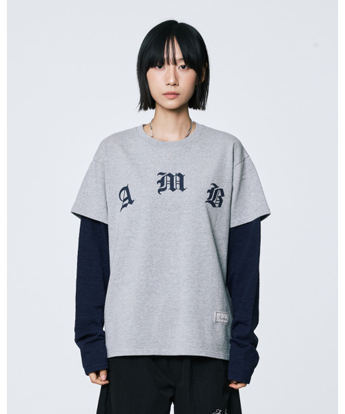 AAMBITION（アアンビション）の「AMB レイヤードロングスリーブ（メランジ）（Tシャツ/カットソー・メンズ・その他・1(M)/2(L)）」の3枚目の写真