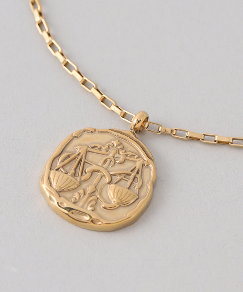 Noble（ノーブル）の「PETIT MOMENTS/プティモーメント Horoscope Coin Necklace LIBRA 天秤座（ネックレス・レディース・ゴールド・FREE）」の5枚目の写真