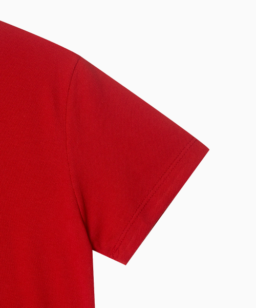 MENASOO(ミナス)の「Silky Cotton Round PK Tshirts_Red(Tシャツ/カットソー・レディース・レッド・2/1)」の14枚目の写真