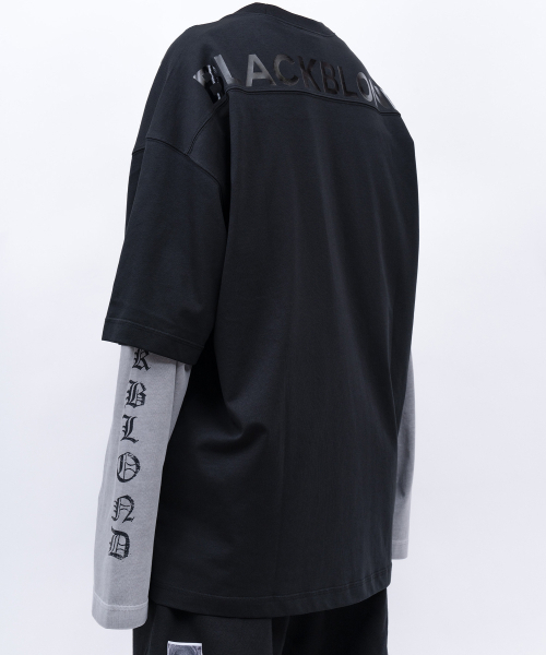 BLACK BLOND(ブラック ブロンド)の「ビビディヒドゥンスローガン半袖Tシャツ(ブラック)(Tシャツ/カットソー・レディース・その他・SMALL/MEDIUM/LARGE/X-LARGE/XX-LARGE/XXX-LARGE)」の7枚目の写真
