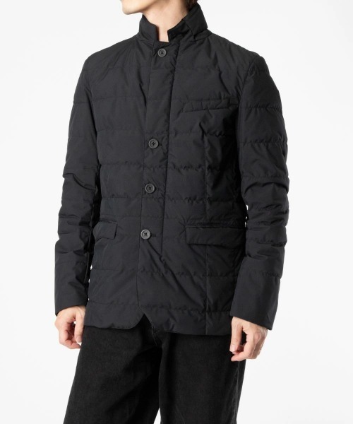 HERNO(ヘルノ)の「HERNO 2 LAYER PROMETEO BLAZERS DOWN JACKET ヘルノ 2レイヤー テイラード ダウンジャケット(ダウンジャケット/コート・メンズ・ブラック・48/46/52/50)」の1枚目の写真