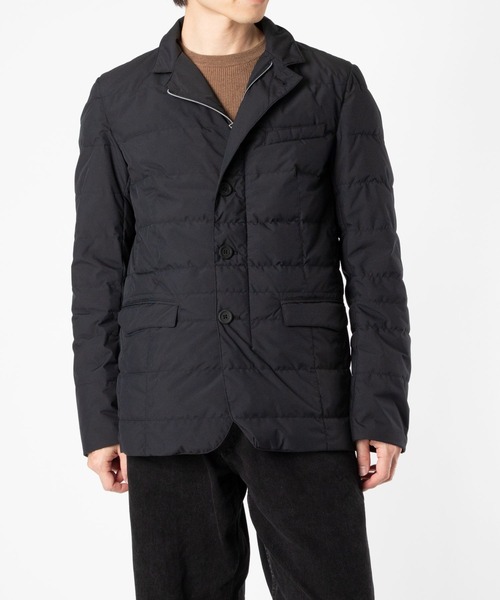 HERNO(ヘルノ)の「HERNO 2 LAYER PROMETEO BLAZERS DOWN JACKET ヘルノ 2レイヤー テイラード ダウンジャケット(ダウンジャケット/コート・メンズ・ブラック・48/46/52/50)」の4枚目の写真