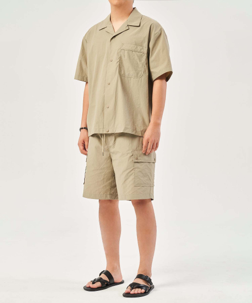 PLAC(プラック)の「オープンカラー半袖シャツカーキ(シャツ/ブラウス・メンズ・その他・LARGE/MEDIUM/SMALL)」の4枚目の写真