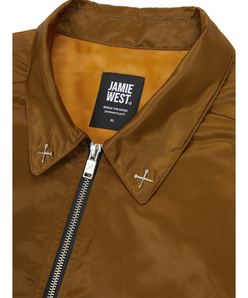 JAMIE WEST(ジェイミーウエスト)の「ナイロンカラーポイントエビエータージャケット(ブラウン)(ブルゾン・レディース・その他・MEDIUM/LARGE/X-LARGE)」の7枚目の写真