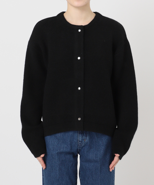 セール】《追加2》2層スムース編みニットブルゾン（カーディガン