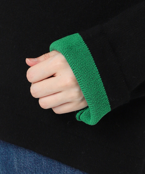 B.C STOCK（ベーセーストック）の「《追加2》2層スムース編みニットブルゾン（カーディガン/ボレロ・レディース・チャコールグレー/ブラック/ブラウン/ベージュ・FREE）」の16枚目の写真