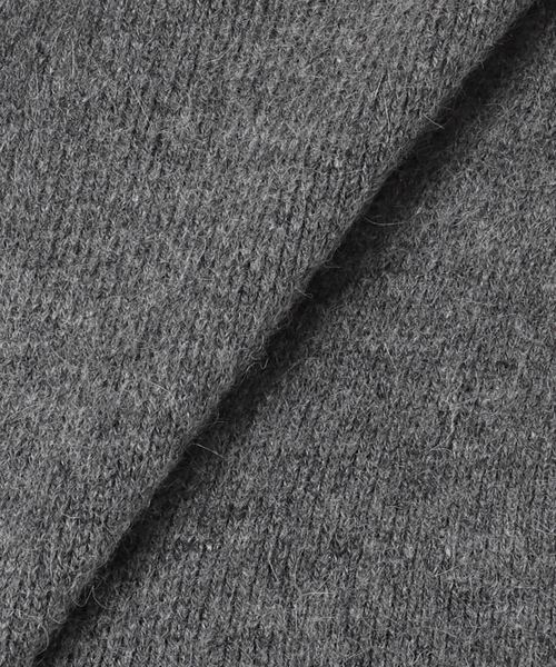 B.C STOCK（ベーセーストック）の「《追加2》2層スムース編みニットブルゾン（カーディガン/ボレロ・レディース・チャコールグレー/ブラック/ブラウン/ベージュ・FREE）」の12枚目の写真