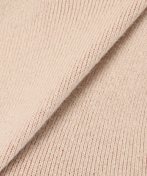 B.C STOCK（ベーセーストック）の「《追加2》2層スムース編みニットブルゾン（カーディガン/ボレロ・レディース・チャコールグレー/ブラック/ブラウン/ベージュ・FREE）」の6枚目の写真