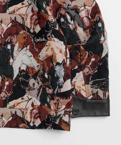 MAISON SPECIAL（メゾンスペシャル）の「Horse Jacquard Utility Jacket/ホースジャガードユーティリティジャケット（ブルゾン・レディース・マルチ・FREE）」の11枚目の写真
