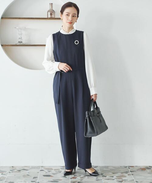 URBAN RESEARCH（アーバンリサーチ）の「ドビーストライプフリルブラウス（シャツ/ブラウス・レディース・オフホワイト/ブラック・FREE）」の8枚目の写真