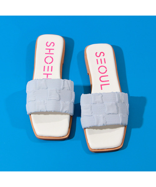 SHOEHI(シューハイ)の「モアナエンボスミュールサンダル S1119 (4カラー)(サンダル・レディース・スカイブルー/ブラック/イエロー/Beige・22.5cm/23cm/23.5cm/24.5cm/24cm)」の3枚目の写真