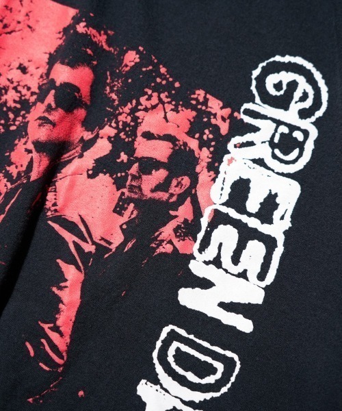 adonis green(アドニスグリーン)の「THRIFTY LOOK スリフティルック / THRIFTY"GREEN DAY"TEE(Tシャツ/カットソー・メンズ・ブラック・X-LARGE/LARGE)」の4枚目の写真