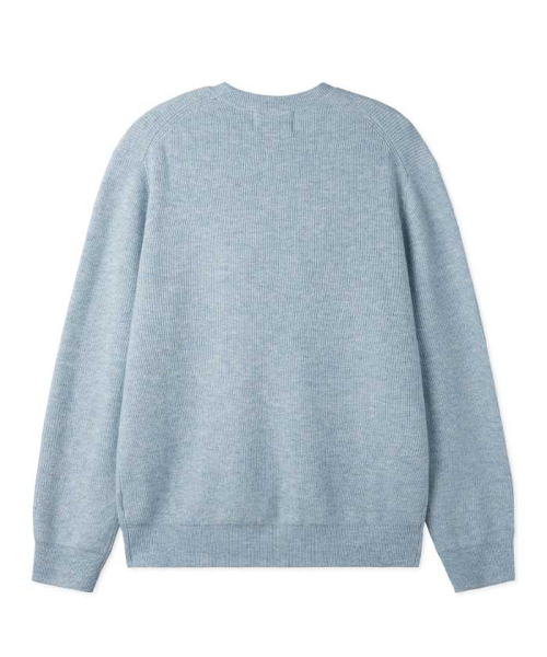BLACKBROWN（ブラックブラウン）の「ウールブレンドセーター [スカイブルー]（ニット/セーター・メンズ・その他・MEDIUM/LARGE）」の2枚目の写真