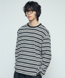 URBAN MULTI STRIPE LONG SLEEVE  (BLACK)