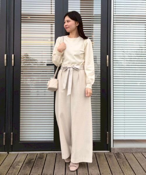 couture brooch（クチュールブローチ）の「【着映え】ハートドットラメ刺繍ニット（ニット/セーター・レディース・ネイビー/ブルー/アイボリー・36/38/42）」の17枚目の写真