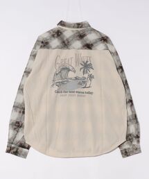 【Kahiko】SURF&Palms コールMEN'Sシャツ