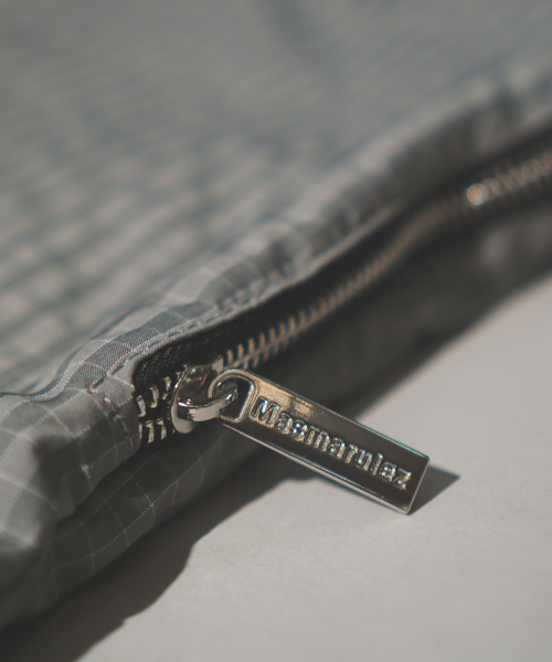 MASMARULEZ（マスマルールズ）の「[INT] Gym sack string bag _ plaid check gray（バックパック/リュック・レディース・グレー系その他・FREE）」の7枚目の写真