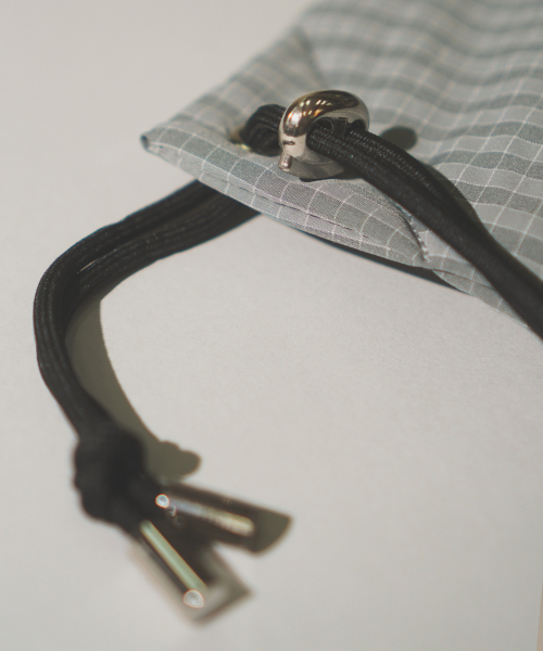 MASMARULEZ（マスマルールズ）の「[INT] Gym sack string bag _ plaid check gray（バックパック/リュック・レディース・グレー系その他・FREE）」の4枚目の写真