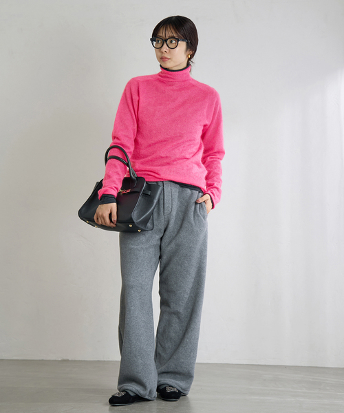 IENA（イエナ）の「《追加》SUPER Kid MIX モヘアシアープルオーバー（ニット/セーター・レディース・ホワイト/チャコールグレー/アイボリー/バーガンディー・FREE）」の19枚目の写真