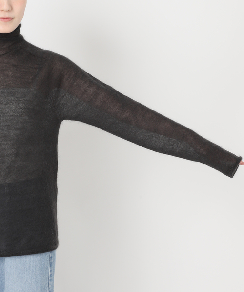 IENA（イエナ）の「《追加》SUPER Kid MIX モヘアシアープルオーバー（ニット/セーター・レディース・ホワイト/チャコールグレー/アイボリー/バーガンディー・FREE）」の12枚目の写真