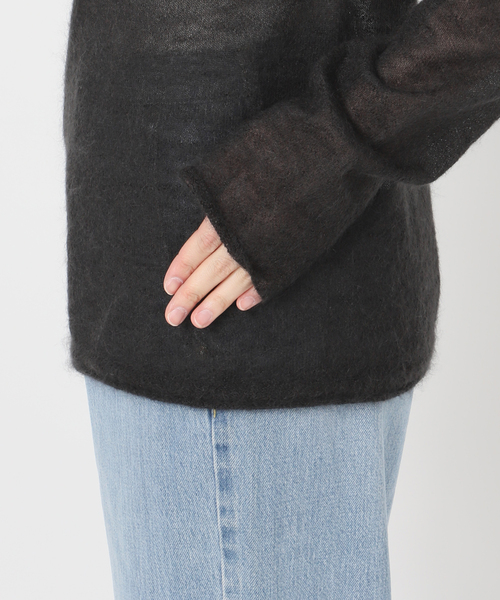 IENA（イエナ）の「《追加》SUPER Kid MIX モヘアシアープルオーバー（ニット/セーター・レディース・ホワイト/チャコールグレー/アイボリー/バーガンディー・FREE）」の11枚目の写真