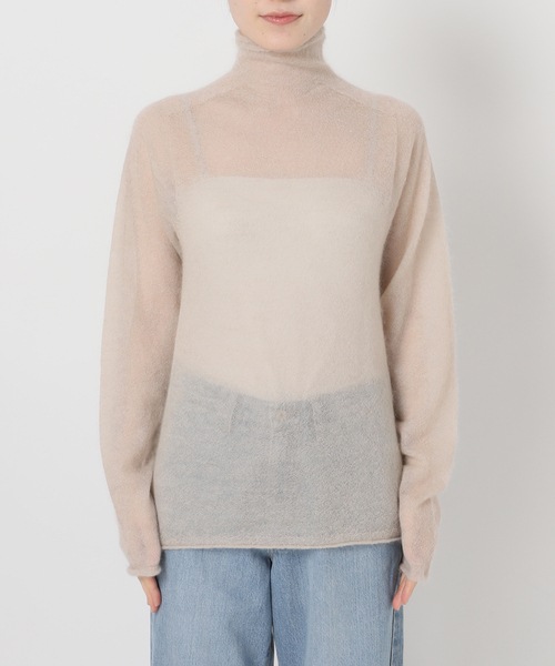 IENA（イエナ）の「《追加》SUPER Kid MIX モヘアシアープルオーバー（ニット/セーター・レディース・ホワイト/チャコールグレー/アイボリー/バーガンディー・FREE）」の7枚目の写真