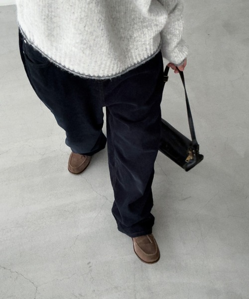 CANAL JEAN（キャナルジーン）の「choice_cnl　コーデュロイテーパードパンツ（その他パンツ・レディース・ネイビー・00/0/1/2）」の3枚目の写真