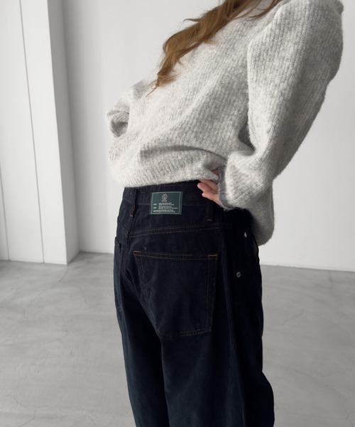 CANAL JEAN（キャナルジーン）の「choice_cnl　コーデュロイテーパードパンツ（その他パンツ・レディース・ネイビー・00/0/1/2）」の5枚目の写真