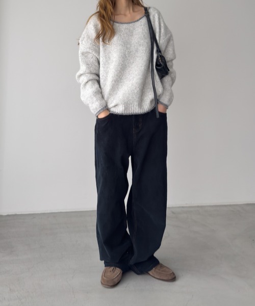 CANAL JEAN（キャナルジーン）の「choice_cnl　コーデュロイテーパードパンツ（その他パンツ・レディース・ネイビー・00/0/1/2）」の6枚目の写真