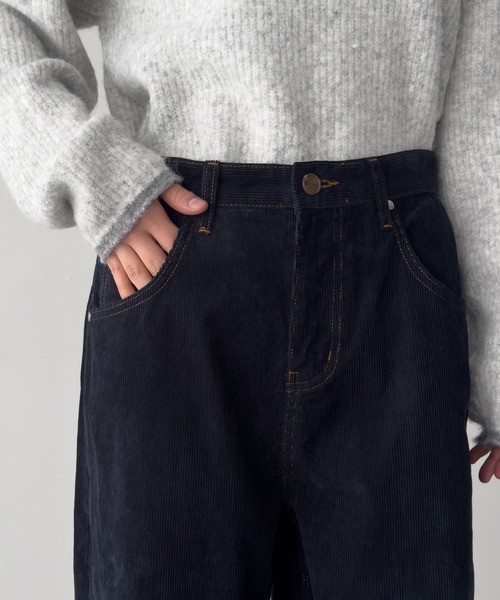 CANAL JEAN（キャナルジーン）の「choice_cnl　コーデュロイテーパードパンツ（その他パンツ・レディース・ネイビー・00/0/1/2）」の12枚目の写真