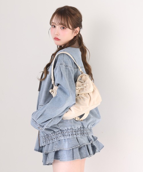 セール】【WEB限定】セットアップ対応/ティアードミニスカート（デニム