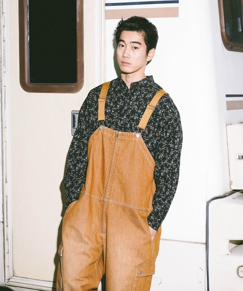 niko and...（ニコアンド）の「総柄プリントシャツ（シャツ/ブラウス・メンズ・イエロー/ブラック/ブラウン・LARGE/MEDIUM）」の11枚目の写真