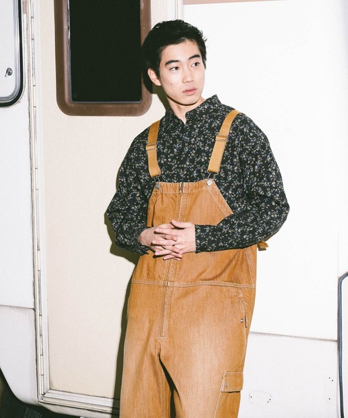 niko and...（ニコアンド）の「総柄プリントシャツ（シャツ/ブラウス・メンズ・イエロー/ブラック/ブラウン・LARGE/MEDIUM）」の12枚目の写真