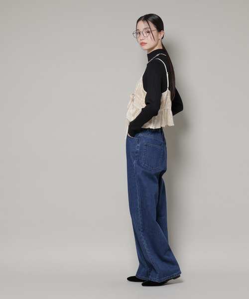 NANO universe（ナノユニバース）の「フロントリボンキャミソールビスチェ（キャミソール・レディース・グレー/ブラック/ベージュ・FREE）」の16枚目の写真