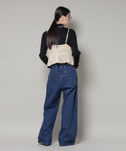 NANO universe（ナノユニバース）の「フロントリボンキャミソールビスチェ（キャミソール・レディース・グレー/ブラック/ベージュ・FREE）」の17枚目の写真