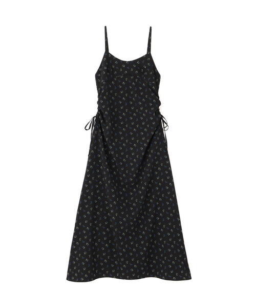 FREE'S MART(フリーズマート)の「◆小花柄ドロストキャミワンピース(ワンピース・レディース・ブラック系その他/ホワイト系その他・FREE)」の3枚目の写真