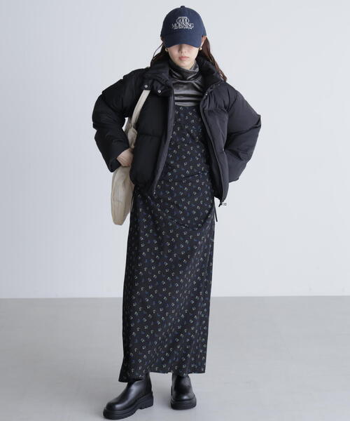 FREE'S MART(フリーズマート)の「◆小花柄ドロストキャミワンピース(ワンピース・レディース・ブラック系その他/ホワイト系その他・FREE)」の9枚目の写真