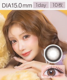 Flurry by colors（フルーリーバイカラーズ）の「Flurry by colors 1day リングラージブラウン<ぱちくりベアー>（10枚入り）（コンタクトレンズ・カラコン）」