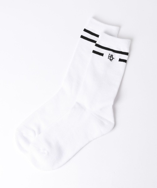 HARE（ハレ）の「HAREラインSOX(HARE)（ソックス/靴下・メンズ・ブラック/ホワイト・FREE）」の3枚目の写真